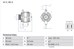 Bosch Γεννήτρια - 0 986 042 911