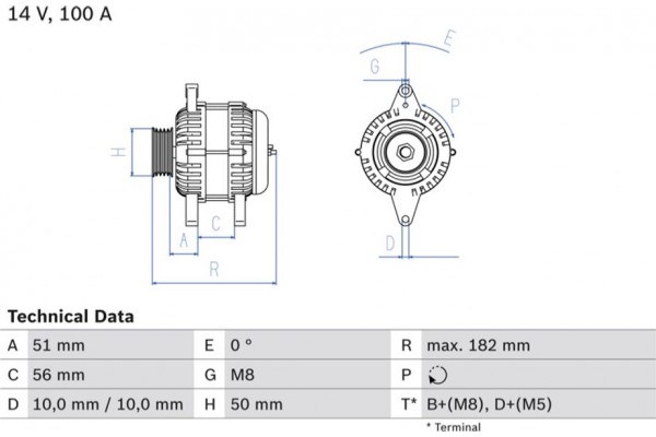 Bosch Γεννήτρια - 0 986 043 680