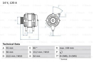 Bosch Γεννήτρια - 0 986 044 410