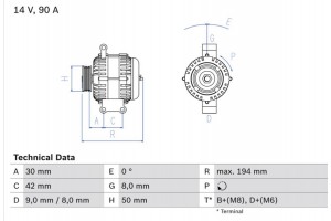Bosch Γεννήτρια - 0 986 045 181