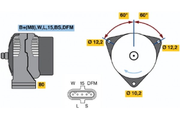 Bosch Γεννήτρια - 0 986 047 430