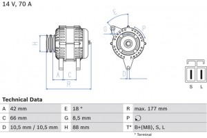 Bosch Γεννήτρια - 0 986 045 541