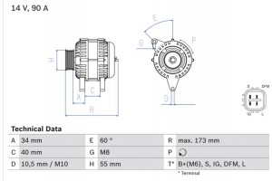 Bosch Γεννήτρια - 0 986 046 110