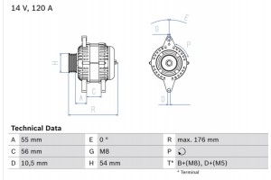 Bosch Γεννήτρια - 0 986 046 150