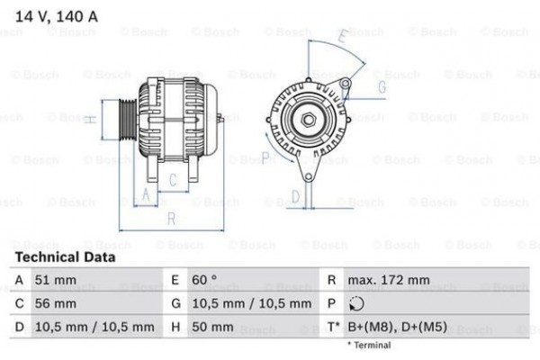 Bosch Γεννήτρια - 0 986 046 230