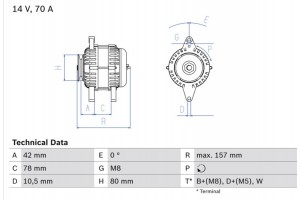 Bosch Γεννήτρια - 0 986 047 200