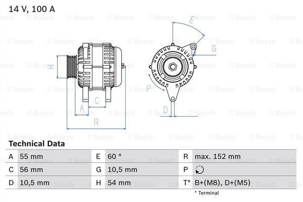 Bosch Γεννήτρια - 0 986 047 280