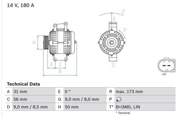 Bosch Γεννήτρια - 0 986 047 690
