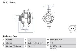 Bosch Γεννήτρια - 0 986 047 700