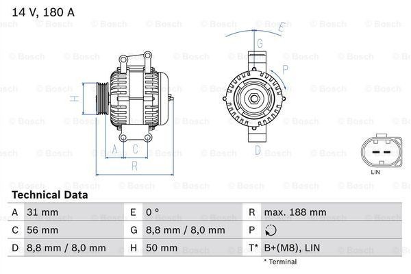 Bosch Γεννήτρια - 0 986 047 700