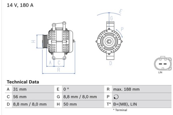 Bosch Γεννήτρια - 0 986 047 700