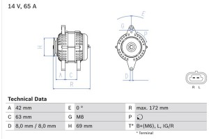 Bosch Γεννήτρια - 0 986 049 051