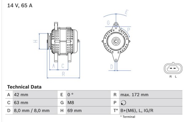 Bosch Γεννήτρια - 0 986 049 051