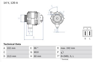 Bosch Γεννήτρια - 0 986 049 550