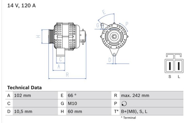 Bosch Γεννήτρια - 0 986 049 550