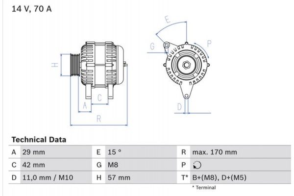 Bosch Γεννήτρια - 0 986 049 960