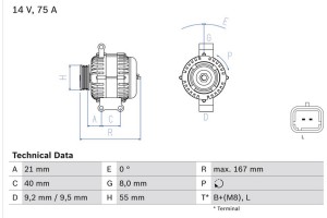 Bosch Γεννήτρια - 0 986 080 220