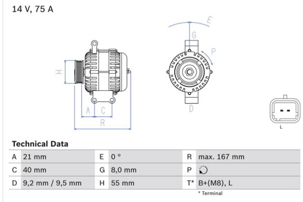 Bosch Γεννήτρια - 0 986 080 220