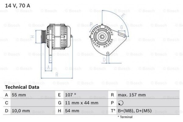 Bosch Γεννήτρια - 0 986 080 490