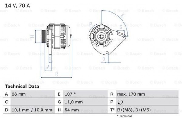 Bosch Γεννήτρια - 0 986 080 560