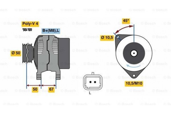 Bosch Γεννήτρια - 0 986 080 720