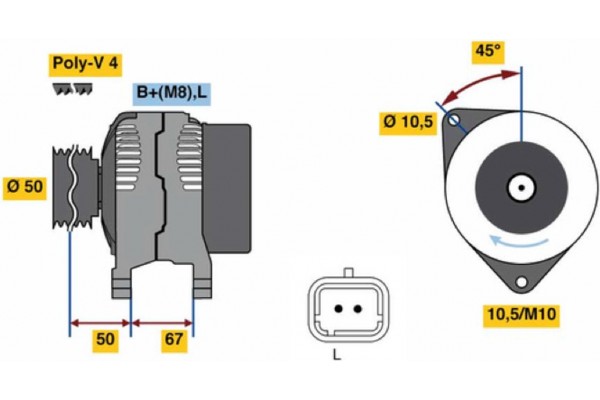 Bosch Γεννήτρια - 0 986 080 720