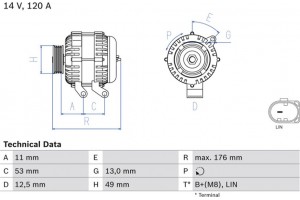 Bosch Γεννήτρια - 0 986 082 220
