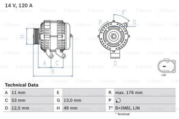 Bosch Γεννήτρια - 0 986 082 220