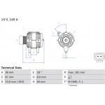 Bosch Γεννήτρια - 0 986 083 860 Bosch Γεννήτρια - 0 986 083 860