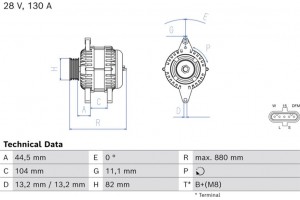 Bosch Γεννήτρια - 0 986 084 800