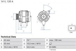 Bosch Γεννήτρια - 0 986 085 240