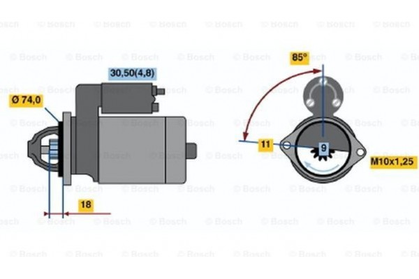 Bosch Μίζα - 0 001 107 433