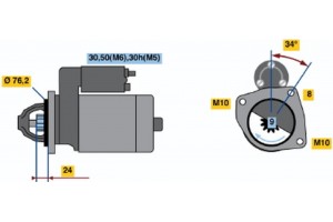 Bosch Μίζα - 0 001 107 442