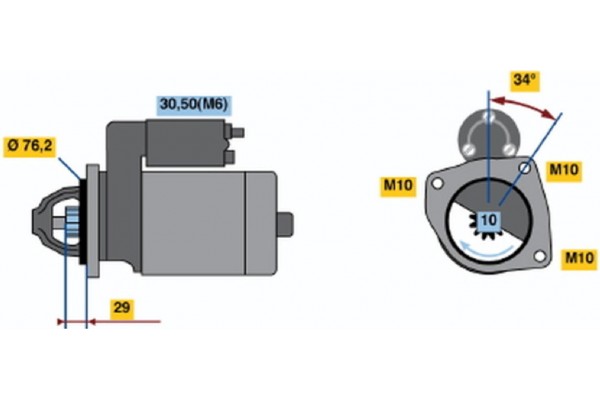 Bosch Μίζα - 0 001 107 499