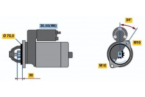 Bosch Μίζα - 0 001 107 540