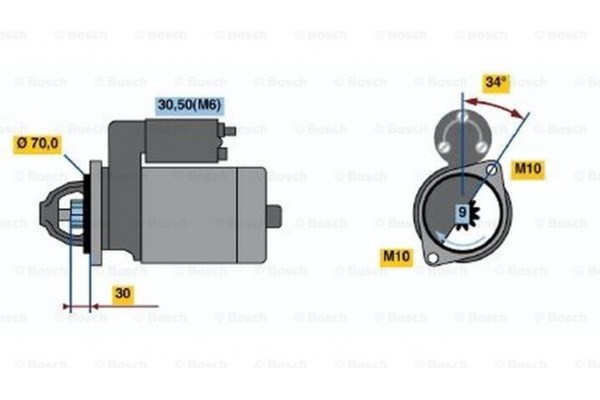 Bosch Μίζα - 0 001 107 540