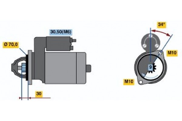 Bosch Μίζα - 0 001 107 540