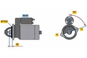 Bosch Μίζα - 0 001 109 035