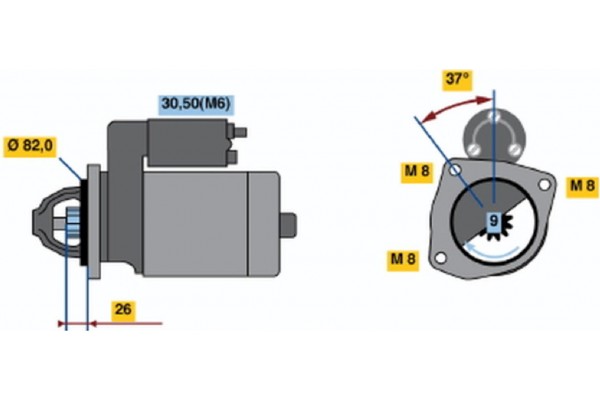 Bosch Μίζα - 0 001 109 302