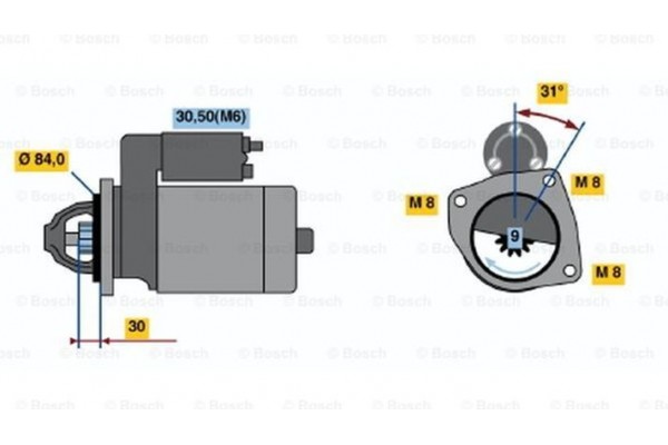 Bosch Μίζα - 0 001 109 306