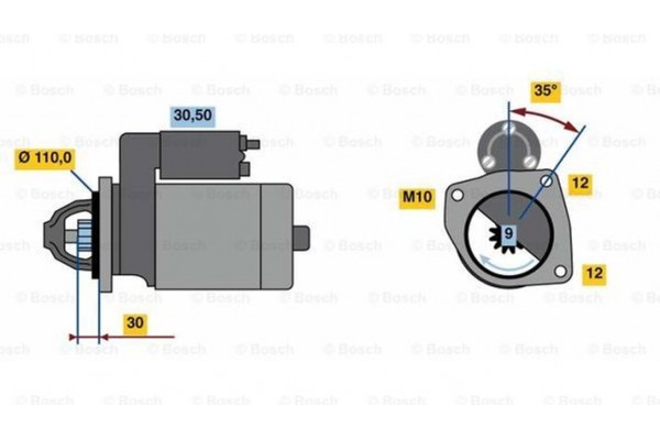 Bosch Μίζα - 0 001 109 344