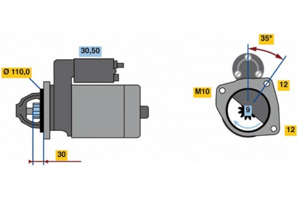 Bosch Μίζα - 0 001 109 344