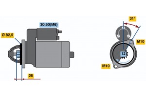 Bosch Μίζα - 0 001 115 047