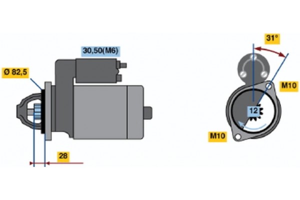 Bosch Μίζα - 0 001 115 047