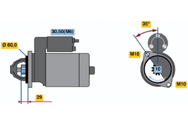 Bosch Μίζα - 0 001 115 070