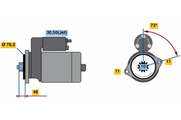 Bosch Μίζα - 0 001 121 412