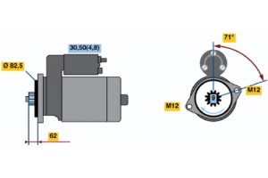 Bosch Μίζα - 0 001 125 607