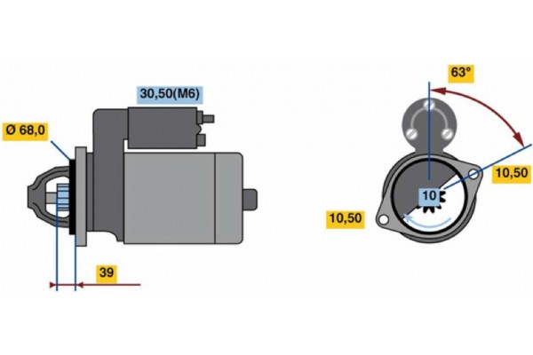 Bosch Μίζα - 0 001 139 037