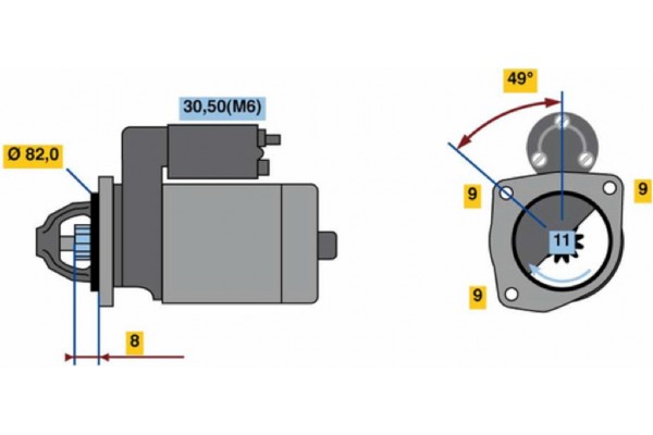 Bosch Μίζα - 0 001 148 003
