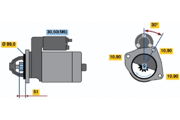 Bosch Μίζα - 0 001 231 003